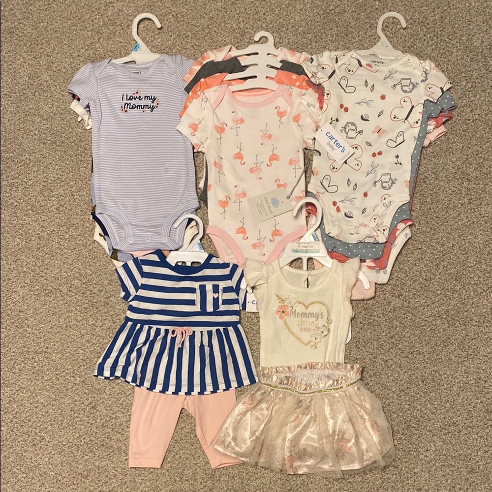 6-9 Months Clothes- 14 Different Designs- NWT and NWOT- Mostly Carter